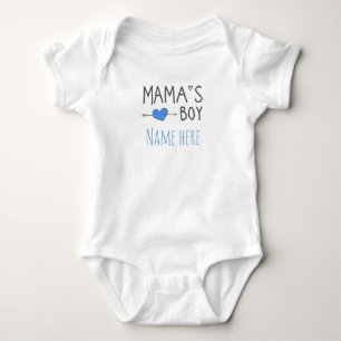 Personalized Gifts baby's name mama's boy Baby Bodysuit