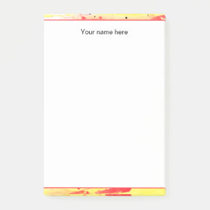 Personalized gifts colourful vibrant colours stick post-it notes