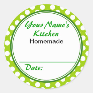 Personalized Gifts for Bakers Your Kitchen Round Classic Round Sticker