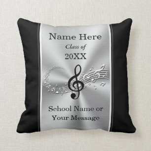 Personalized Gifts for Graduating Music Students Throw Pillow