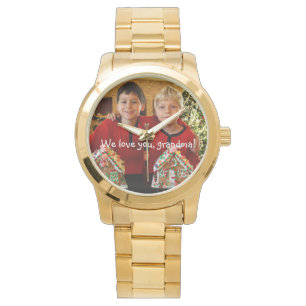 Personalized Gifts For Grandma Gold Bracelet Watch