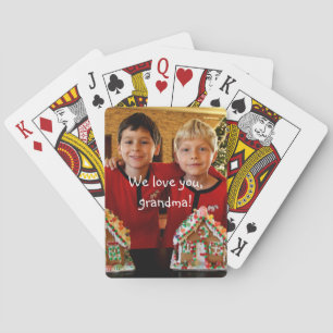 Personalized Gifts For Grandma Playing Cards