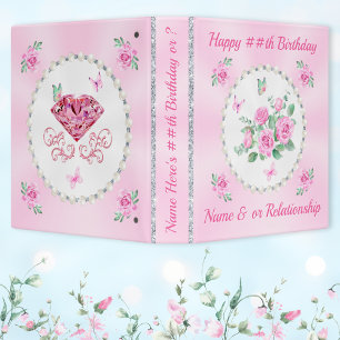 Personalized Gifts for Her Birthday, ANY OCCASION Binder