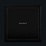 Personalized Gifts For Men Black Large Gift Box<br><div class="desc">Personalized gifts for men - black large gift box with customizable text. You can create your own,  just add your name. Unique gifts for men for birthday,  Christmas,  Father's Day or any other day... </div>