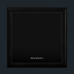 Personalized Gifts For Men Large Black Gift Box<br><div class="desc">Personalized gifts for men - large black gift box with customizable text. You can create your own,  just add your name. Unique gifts for men for birthday,  Christmas,  Father's Day or any other day... </div>