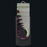 Personalized Gifts for Pianist USB Flash Drive<br><div class="desc">Elegant vintage style photography piano keys personalized name/initial/monogram USB Swivel Flash Drive for music lovers. To change the text,  use the personalize option. For more extensive text changes such as changes to the font,  font colour,  or text layout,  choose the customize option.</div>