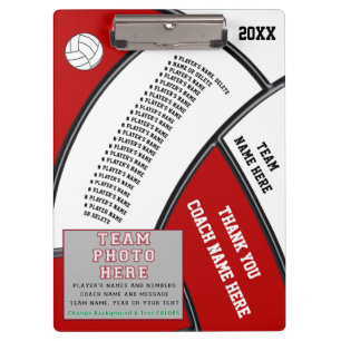 Personalized Gifts for Volleyball Coaches Clipboard