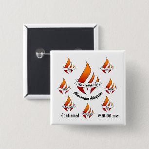 Personalized Gifts of the Holy Spirit Confirmation 2 Inch Square Button