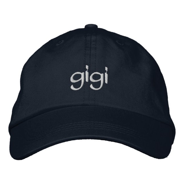 Personalized "Gigi" Embroidered Ball Cap (Front)