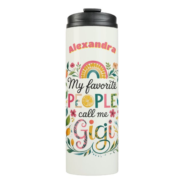 ❤️Personalized GIGI Gifts Mothers Day Birthday  Thermal Tumbler (Front)