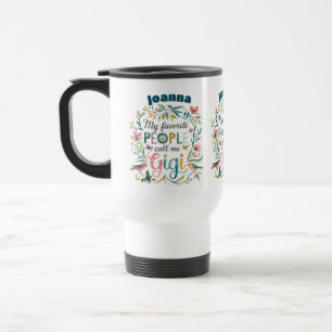Personalized GIGI Mothers Day Birthday Christmas Travel Mug