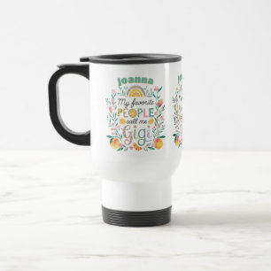 Personalized GIGI Mothers Day Birthday Christmas Travel Mug