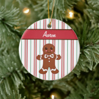 Personalized Gingerbread Boy Ornament