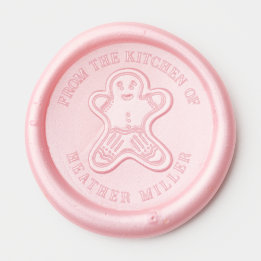 Personalized Gingerbread Cookie Wax Seal Sticker