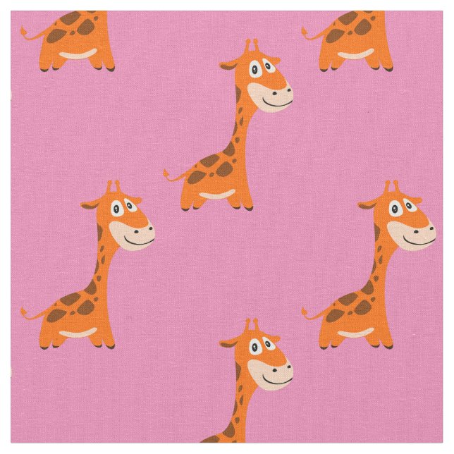 Personalized Giraffe Fabric (Close Up)