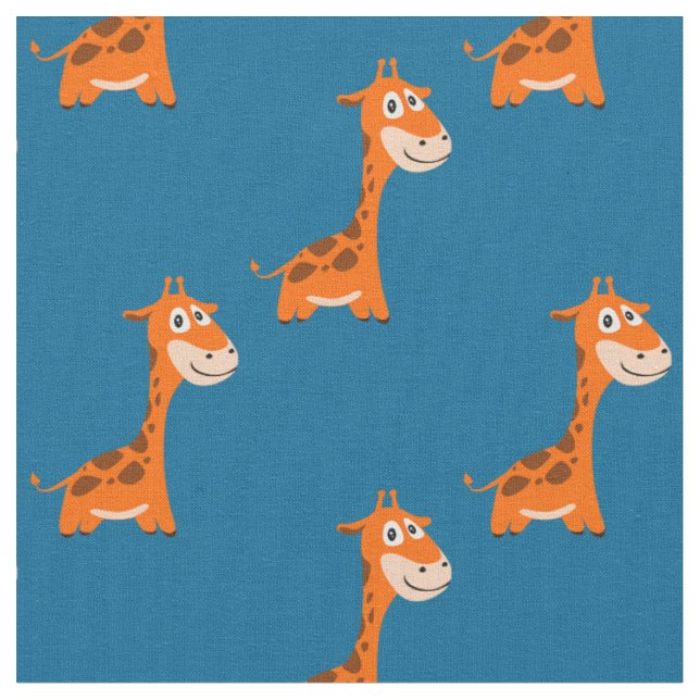 Personalized Giraffe Fabric (Close Up)