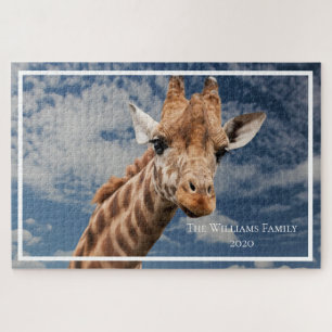 Personalized Giraffe Giant Jigsaw Puzzle