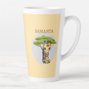  Personalized Giraffe in the Savanna Mug