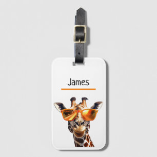 Personalized Giraffe Luggage Tag