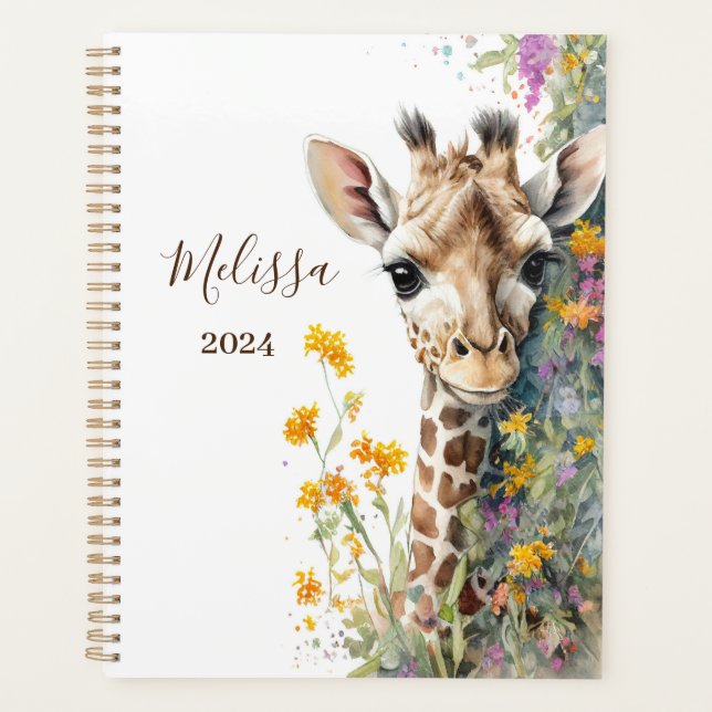 Personalized Giraffe Planner  (Front)