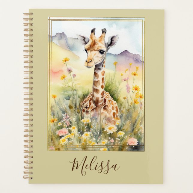 Personalized Giraffe Planner  (Front)