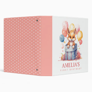 Personalized Girl Birthday Photo Album Keepsake Binder