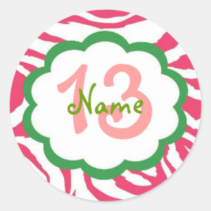 Personalized Girl Birthday Sticker