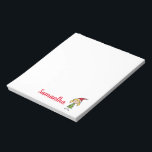 Personalized Girl Christmas Notepad<br><div class="desc">Your little girl will love having her very own personalized notepad this christmas.  Available in a variety of boy and girl choices.  Visit the entire collection to see all options.</div>
