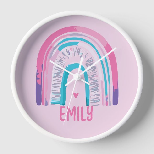 Personalized Girl Clock Decor (Front)