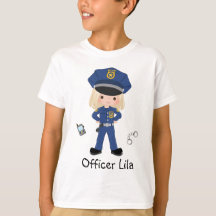 Personalized Girl Police Officer Law Enforcment