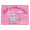 Personalized Girls Baby Shower Elephant Gift Bag