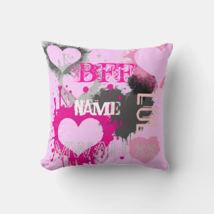 Personalized Girls BFF Best friends forever Throw Pillow