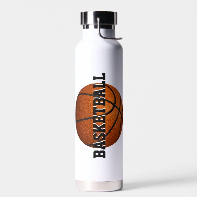 Personalized girls boys basketball  water bottle (Left)