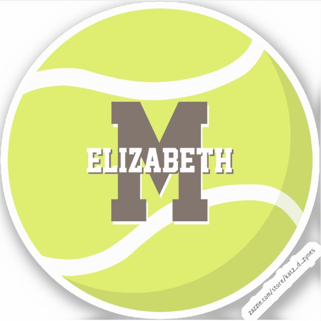 personalized girls boys tennis player (Front)