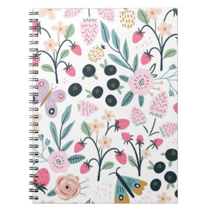 Personalized Girls Floral  Notebook
