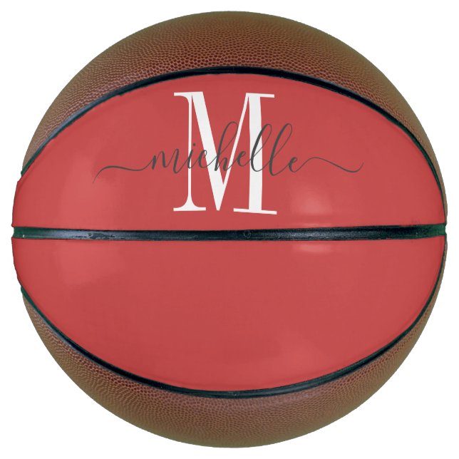 Personalized Girl's Monogrammed Basketball (Front)