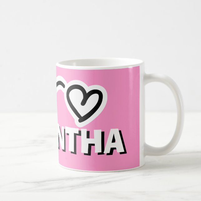 Personalized girls mug with customizable kids name (Right)
