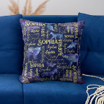 Personalized girls name celestial animals collage  throw pillow<br><div class="desc">Personalized girls name celestial animals collage for teenage girls,  makes a lovely personalized gift present for any occasion.</div>
