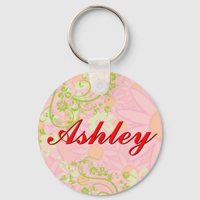 Personalized Girls Name Keychain (Front)