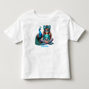 Personalized girl's name toddler t-shirt