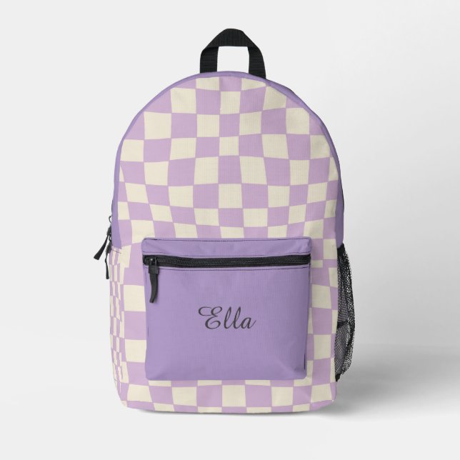 Personalized Girls’ purple Backpack (Front)