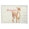 Personalized Girl's Room Deer Wood Texture