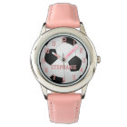 Personalized Girl's Soccer Ball Watch