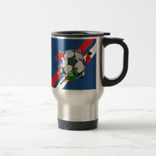 Personalized Girls Soccer Designer Travel Mug