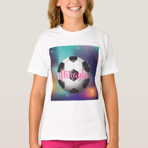 Personalized Girls Soccer Tee