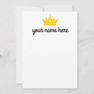 Personalized Girls Stationery Notecards