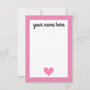 Personalized Girls Stationery Notecards