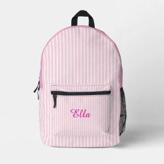 Personalized Girls’ Striped Backpack