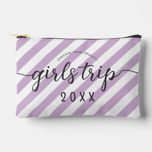 Personalized Girls Trip Cheaper Than Therapy Accessory Pouch