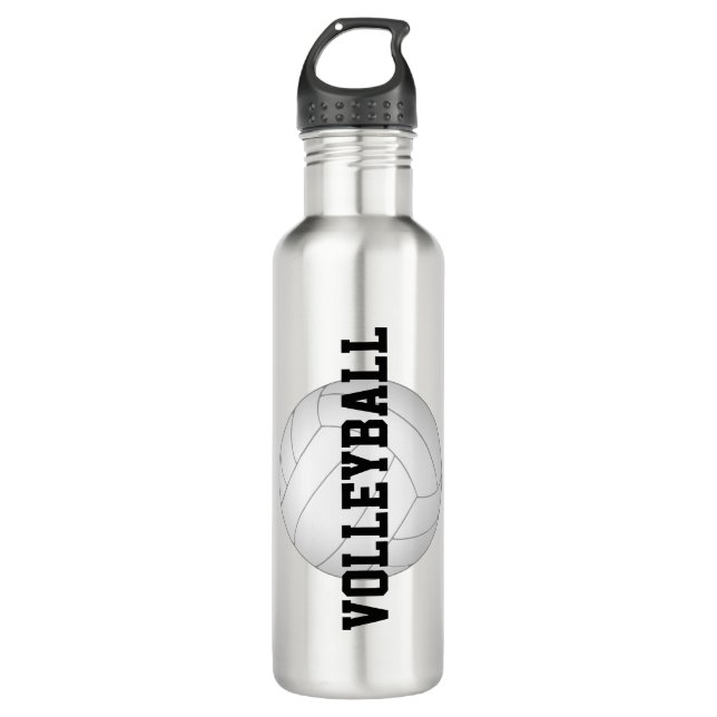 personalized girls' volleyball stainless steel 710 ml water bottle (Front)